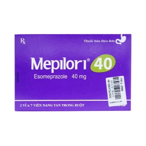 Viên nang cứng Mepilori 40 OPC điều trị bệnh trào ngược dạ dày, loét dạ dày tá tràng (2 vỉ x 7 viên)