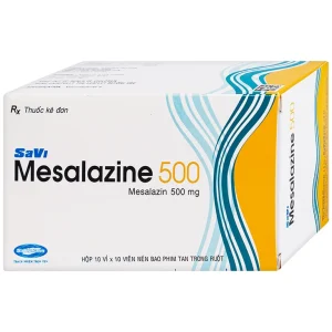 Thuốc Mesalazine 500mg SaviPharm điều trị viêm loét đại tràng (10 vỉ x 10 viên)