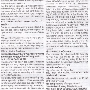 Viên đặt âm đạo Metrima 100 Dược 3-2 điều trị nấm candida (1 vỉ x 6 viên)