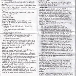 Viên nén Micardis 40mg Boehringer điều trị tăng huyết áp vô căn (3 vỉ x 10 viên)