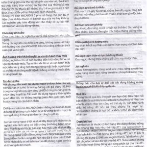 Viên nén Micardis 80mg Boehringer điều trị tăng huyết áp vô căn (3 vỉ x 10 viên)