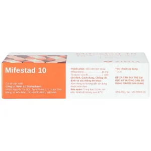 Thuốc Mifestad 10 Stella điều trị tránh thai khẩn cấp trong 120 giờ sau khi giao hợp (1 viên)