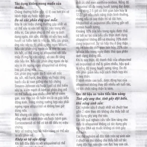 Viên nén Milurit 300mg Egis Pharma điều trị bệnh gout, phòng ngừa bệnh sỏi axit uric (30 viên)