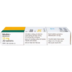 Thuốc Mobic 15mg Boehringer điều trị viêm xương khớp (2 vỉ x 10 viên)