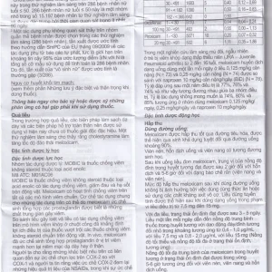 Thuốc Mobic 7.5mg Boehringer điều trị viêm xương khớp (2 vỉ x 10 viên)