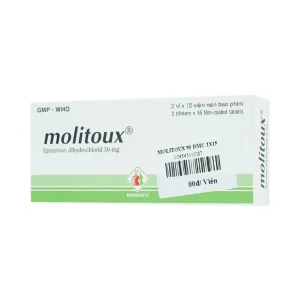Thuốc Molitoux 50mg Domesco loãng đờm, long đờm (2 vỉ x 15 viên)
