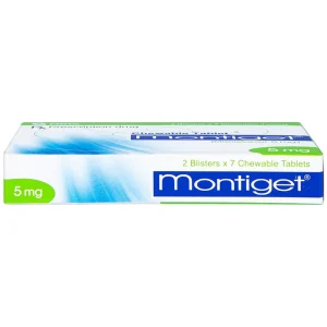 Thuốc Montiget 5mg Getz phòng và điều trị hen phế quản mãn tính (2 vỉ x 7 viên)