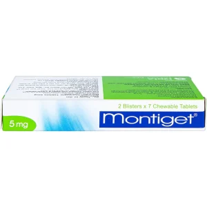 Thuốc Montiget 5mg Getz phòng và điều trị hen phế quản mãn tính (2 vỉ x 7 viên)
