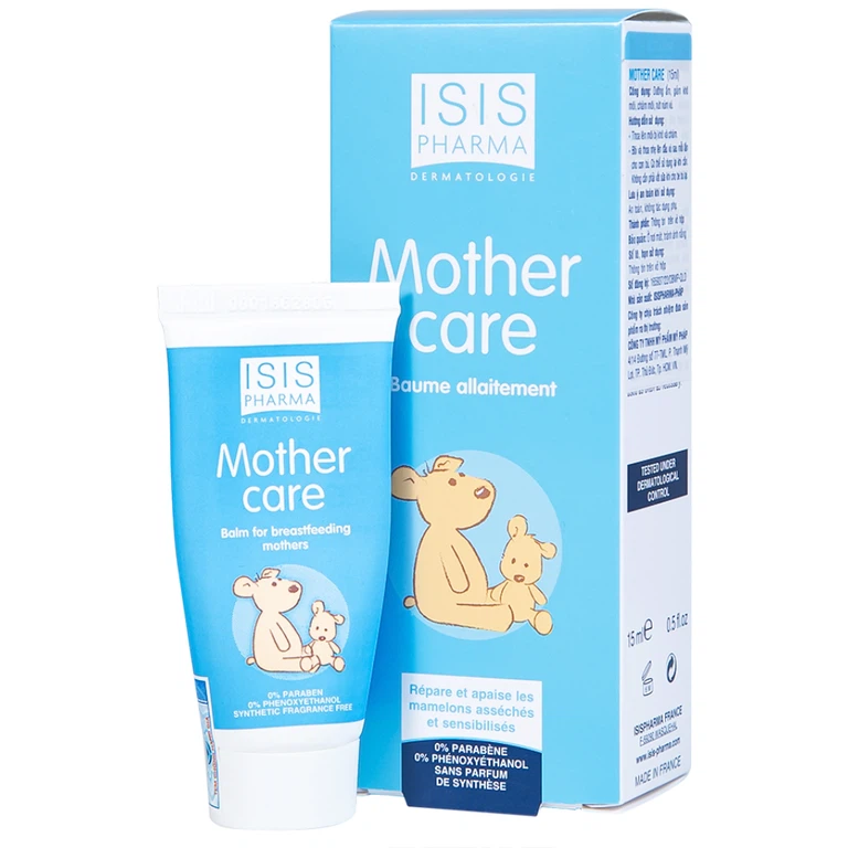 Kem Isis Pharma Mothercare dưỡng ẩm, giảm khô môi, chàm môi, nứt núm vú (15ml)