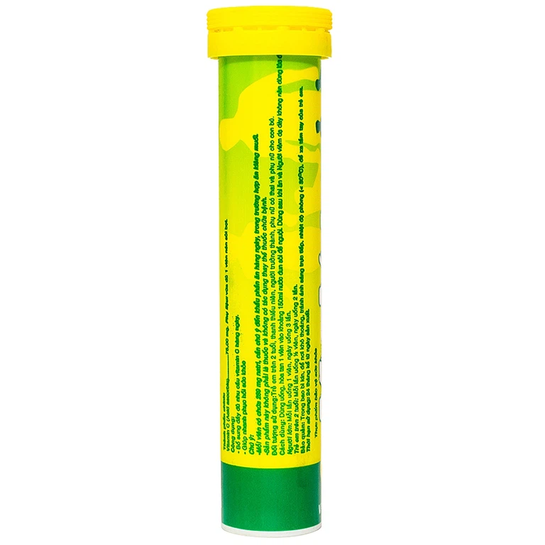 Viên sủi Myvita Vitamin C SPM vị chanh bổ sung Vitamin C (20 viên)