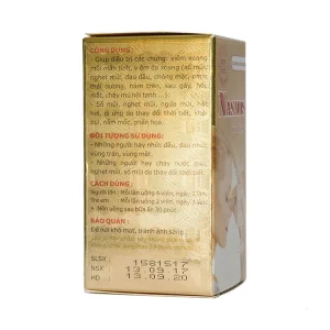 Viên uống Nasalis PP.Pharco hỗ trợ điều trị viêm xoang mũi mãn tính, viêm đa xoang (60 viên)