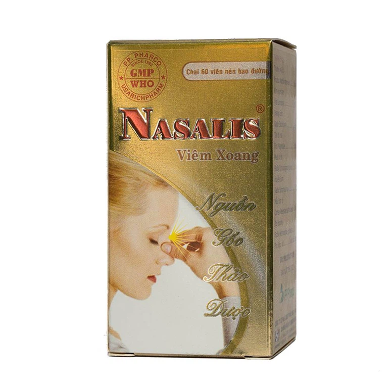 Viên uống Nasalis PP.Pharco hỗ trợ điều trị viêm xoang mũi mãn tính, viêm đa xoang (60 viên)
