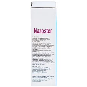 Hỗn dịch xịt mũi Nazoster 0.05% Nasal Spray Santa điều trị viêm mũi dị ứng (18g)