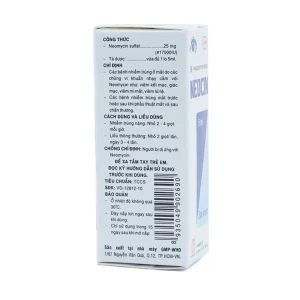 Thuốc nhỏ mắt Neocin Pharmedic điều trị viêm kết mạc, giác mạc (5ml)