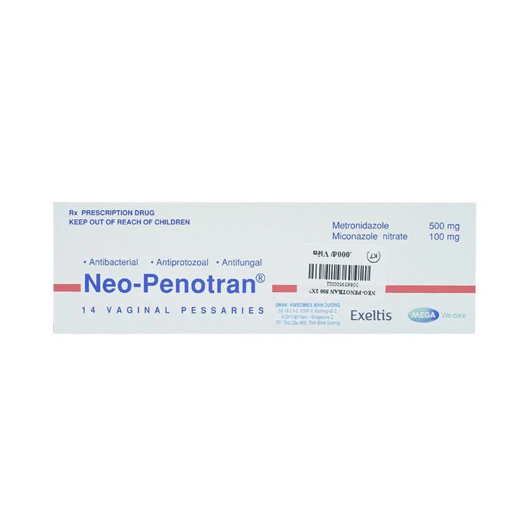 Viên đặt âm đạo Neo-Penotran MEGA We Care điều trị viêm âm đạo (2 vỉ x 7 viên)