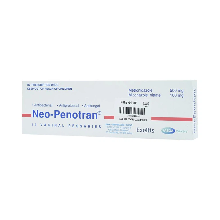Viên đặt âm đạo Neo-Penotran MEGA We Care điều trị viêm âm đạo (2 vỉ x 7 viên)