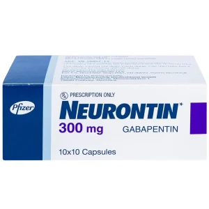 Viên nang cứng Neurontin 300mg Pfizer điều trị hỗ trợ trong động kinh cục bộ (10 vỉ x 10 viên)