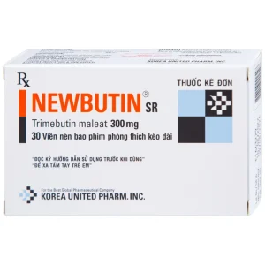 Viên nén Newbutin SR 300mg Korea United điều trị trào ngược dạ dày - thực quản (3 vỉ x 10 viên)
