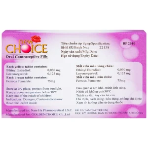 Thuốc Newchoice Nam Hà dùng để tránh thai (25 vỉ x 28 viên)