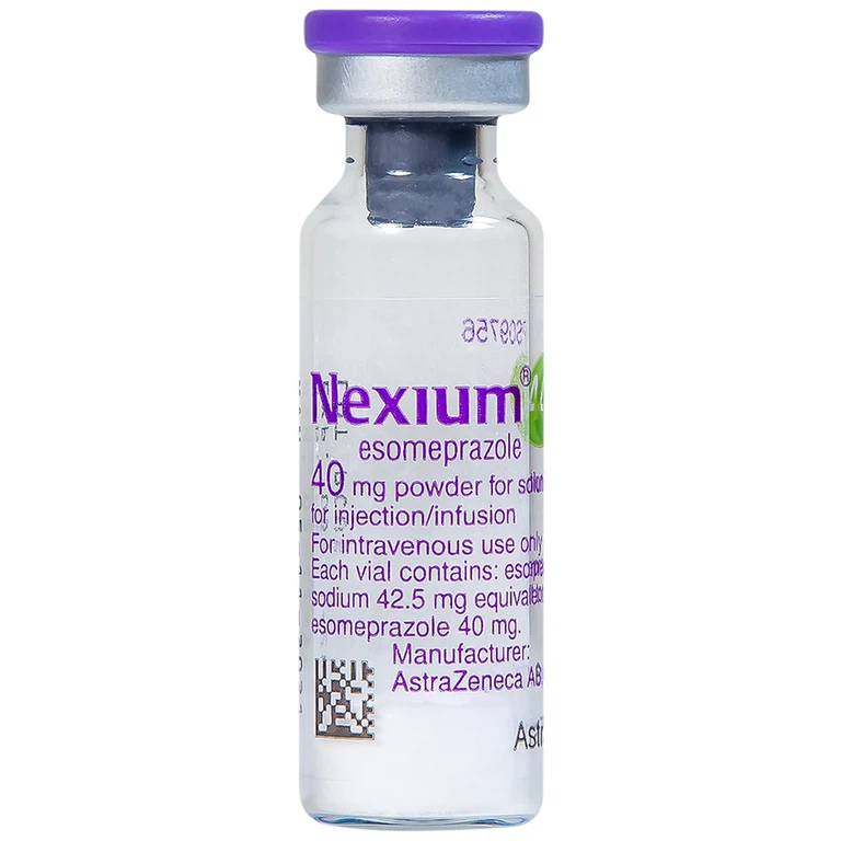 Bột pha tiêm Nexium 40mg AstraZeneca điều trị kháng tiết dịch vị, trào ngược dạ dày - thực quản (1 lọ)