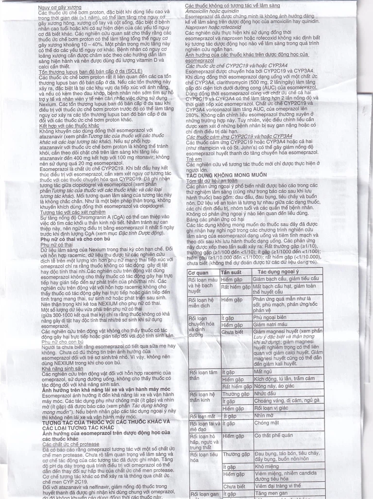 Bột pha tiêm Nexium 40mg AstraZeneca điều trị kháng tiết dịch vị, trào ngược dạ dày - thực quản (1 lọ)