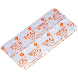 Viên nén Nootropil 800mg GSK điều trị hội chứng tâm thần (3 vỉ x 15 viên)