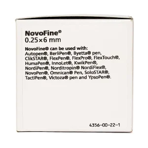 Đầu kim tiêm tiểu đường Novofine 31g Novo Nordisk dùng cho bút tiêm (100 cây)