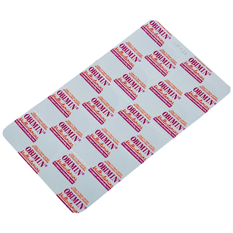 Viên nén Obimin Multivitamins United bổ sung vitamin và khoáng chất (3 vỉ x 10 viên)