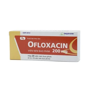 Thuốc Ofloxacin 200mg Imexpharm điều trị nhiễm khuẩn (2 vỉ x 10 viên)
