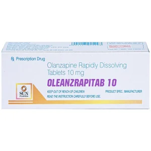 Viên nén Oleanzrapitab 10 Sun Pharma điều trị tâm thần phân liệt (5 vỉ x 10 viên)