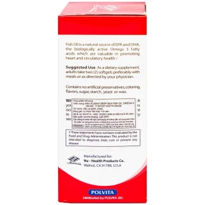 Viên nang mềm Alaska Deep Sea Fish Oil Omega-3 Nuhealth bổ sung EPA, DHA, giúp tăng thị lực (100 viên)