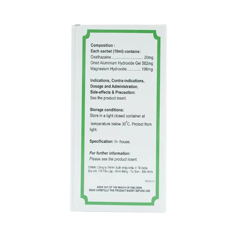 Hỗn dịch uống Onsmix Suspension Huons giảm acid dạ dày, chứng ợ nóng (20 gói x 10ml)