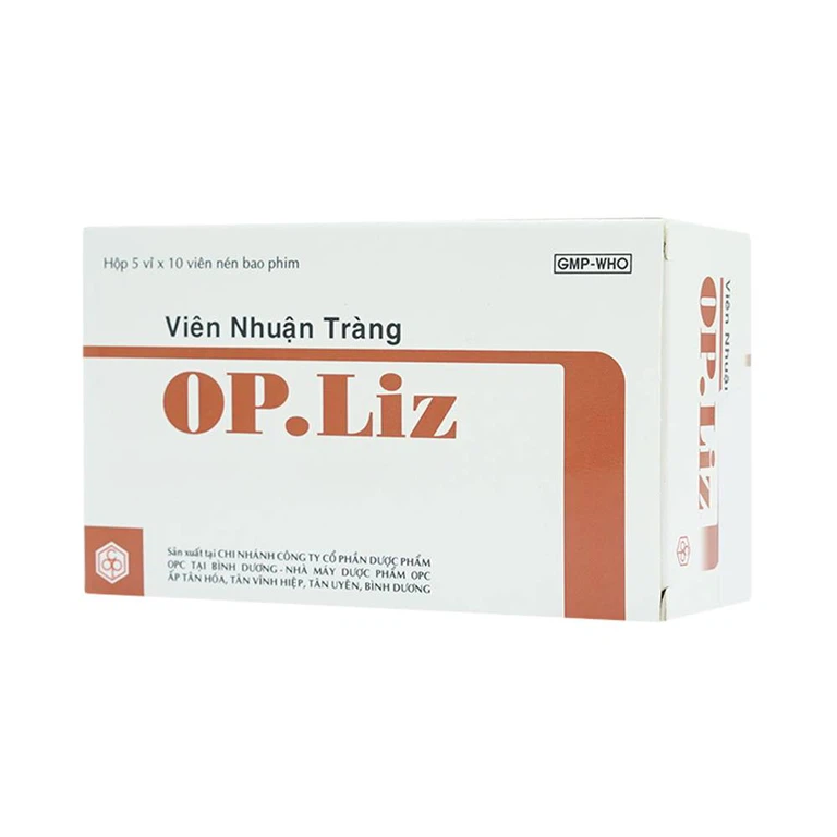 Viên nhuận tràng OP.Liz OPC nhuận tràng, điều trị táo bón (5 vỉ x 10 viên)