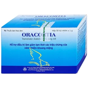 Thuốc mỡ Oracortia 0.1% Thai Nakorn Patana hỗ trợ điều trị viêm nhiễm khoang miệng (50 gói x 1g)