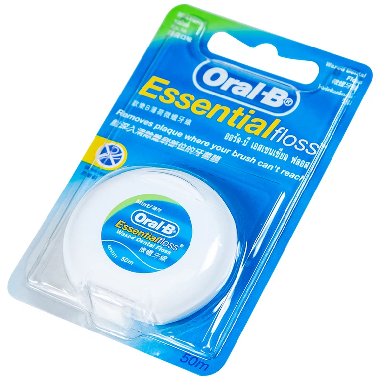 Chỉ nha khoa Oral-B Essential Floss làm sạch giữa các khe răng (6 cuộn)