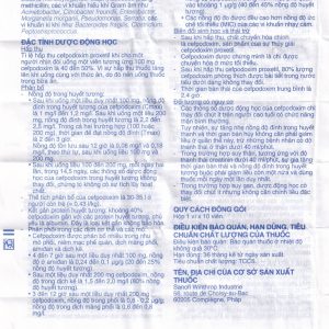 Thuốc Orelox 100mg Sanofi điều trị các chứng nhiễm khuẩn, viêm họng, viêm xoang cấp (1 vỉ x 10 viên)