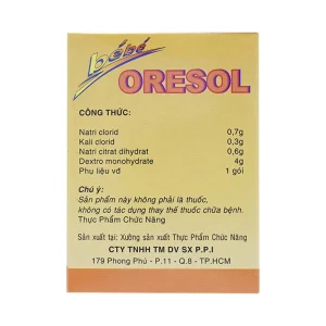Bột pha Oresol BéBé Pharco giúp bù nước và bổ sung chất điện giải (40 gói x 5.6g)