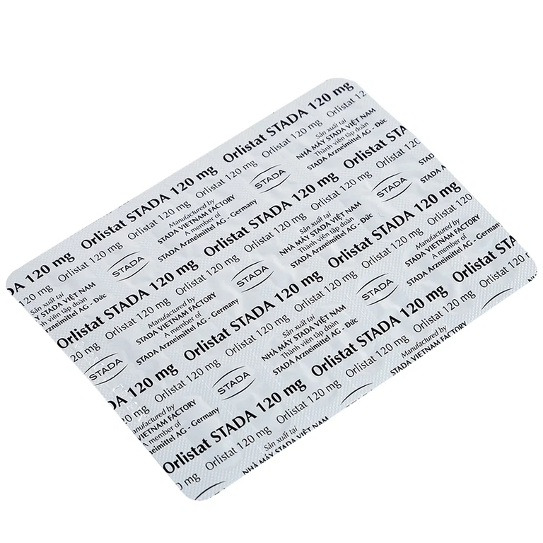 Thuốc Orlistat Stada 120mg hỗ trợ giảm nhẹ calo cho bệnh béo phì (2 vỉ x 21 viên)