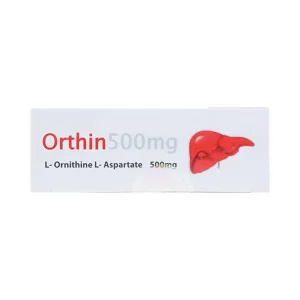 Viên nang cứng Orthin 500mg Mediplantex điều trị hội chứng tăng amoniac (3 vỉ x 10 viên)