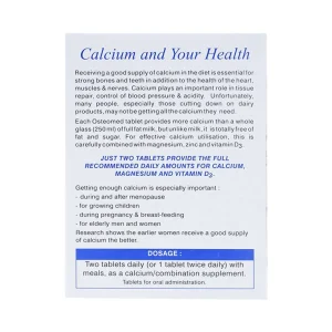 Viên nén Osteomed Meyer bổ sung canxi, Magne, kẽm, vitamin D3 và khoáng chất (2 vỉ x 15 viên)