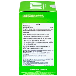 Viên uống OTiV Ecogreen giúp tăng cường dưỡng chất cho não (30 viên)
