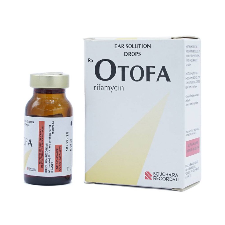 Thuốc nhỏ tai Otofa Bouchara điều trị các dạng chảy mũ tai, viêm tai mạn tính (10ml)