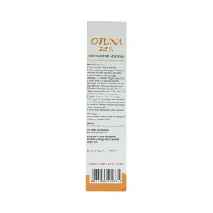 Dầu gội trị gàu Otuna 2.5% giảm viêm da tiết bã nhờn ở da đầu (120ml)