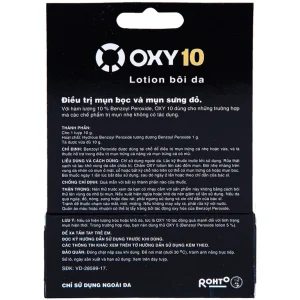 Lotion bôi da Oxy10 Rohto điều trị mụn bọc và mụn sưng đỏ (10g)