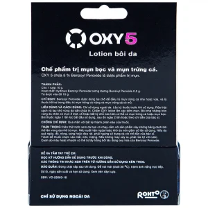 Lotion bôi da Oxy5 Rohto điều trị mụn bọc và mụn trứng cá (10g)