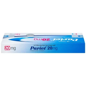 Thuốc ức chế bơm Proton Pariet 20mg Eisai điều trị loét dạ dày, tá tràng (1 vỉ x 14 viên)