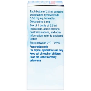 Thuốc nhỏ mắt Pataday 0,2% Alcon phòng ngừa và điều trị bệnh viêm kết mạc dị ứng (2,5ml)