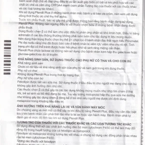 Viên nén Plendil Plus AstraZeneca điều trị tăng huyết áp (30 viên)