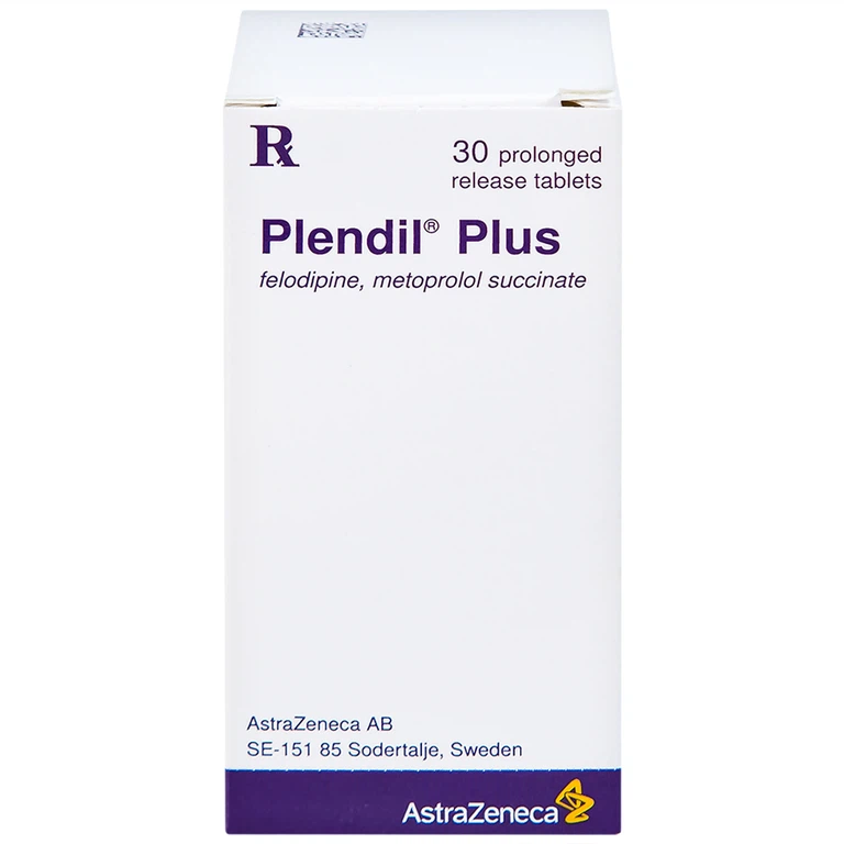 Viên nén Plendil Plus AstraZeneca điều trị tăng huyết áp (30 viên)