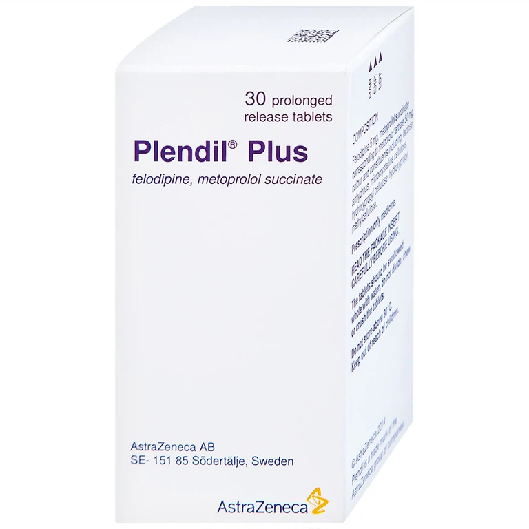 Viên nén Plendil Plus AstraZeneca điều trị tăng huyết áp (30 viên)